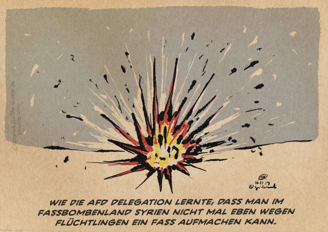 Fassbombenstimmung in Aleppo