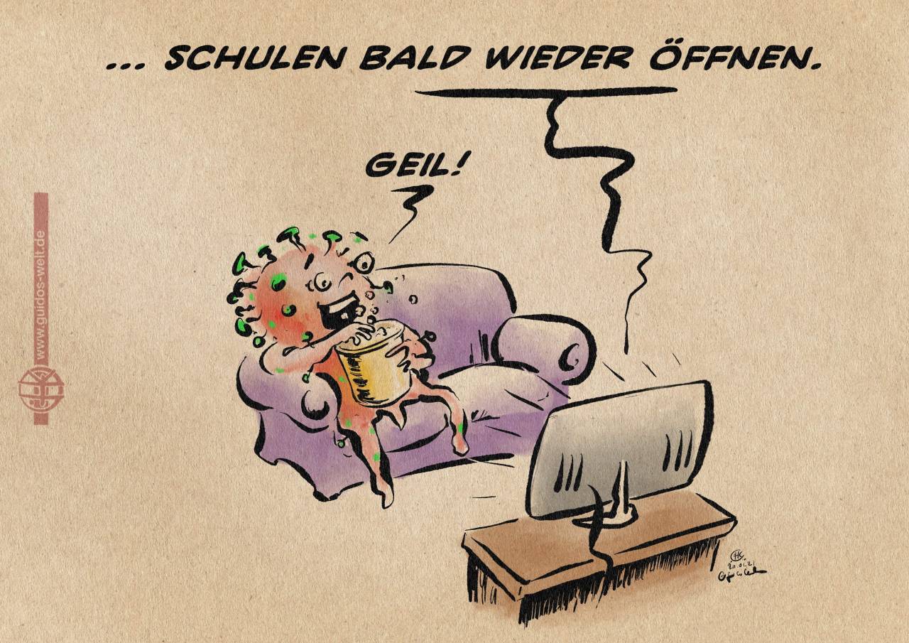 Denkt an Covid! Macht die Schulen auf!