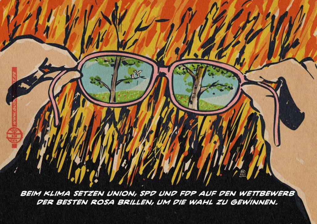 Rosa Klimabrillenwettbewerb