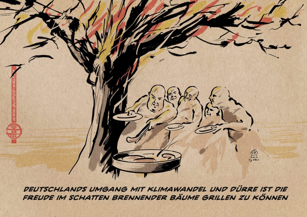 Krise heißt Würstchen auf Weber