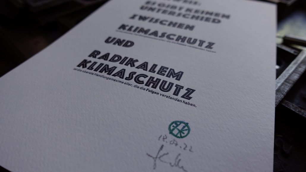 Klimaschutzhinweis