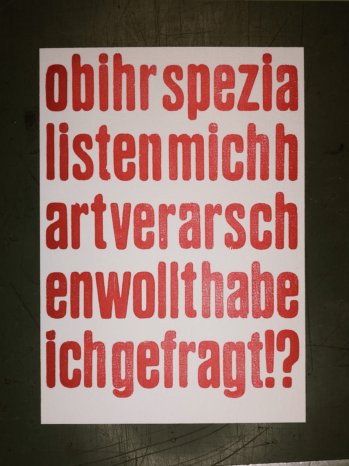 Ob ihr mich..
