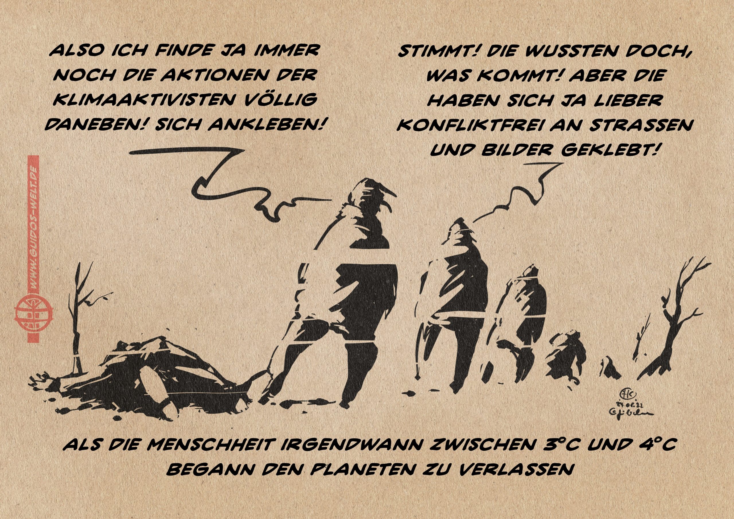 Angeklebt