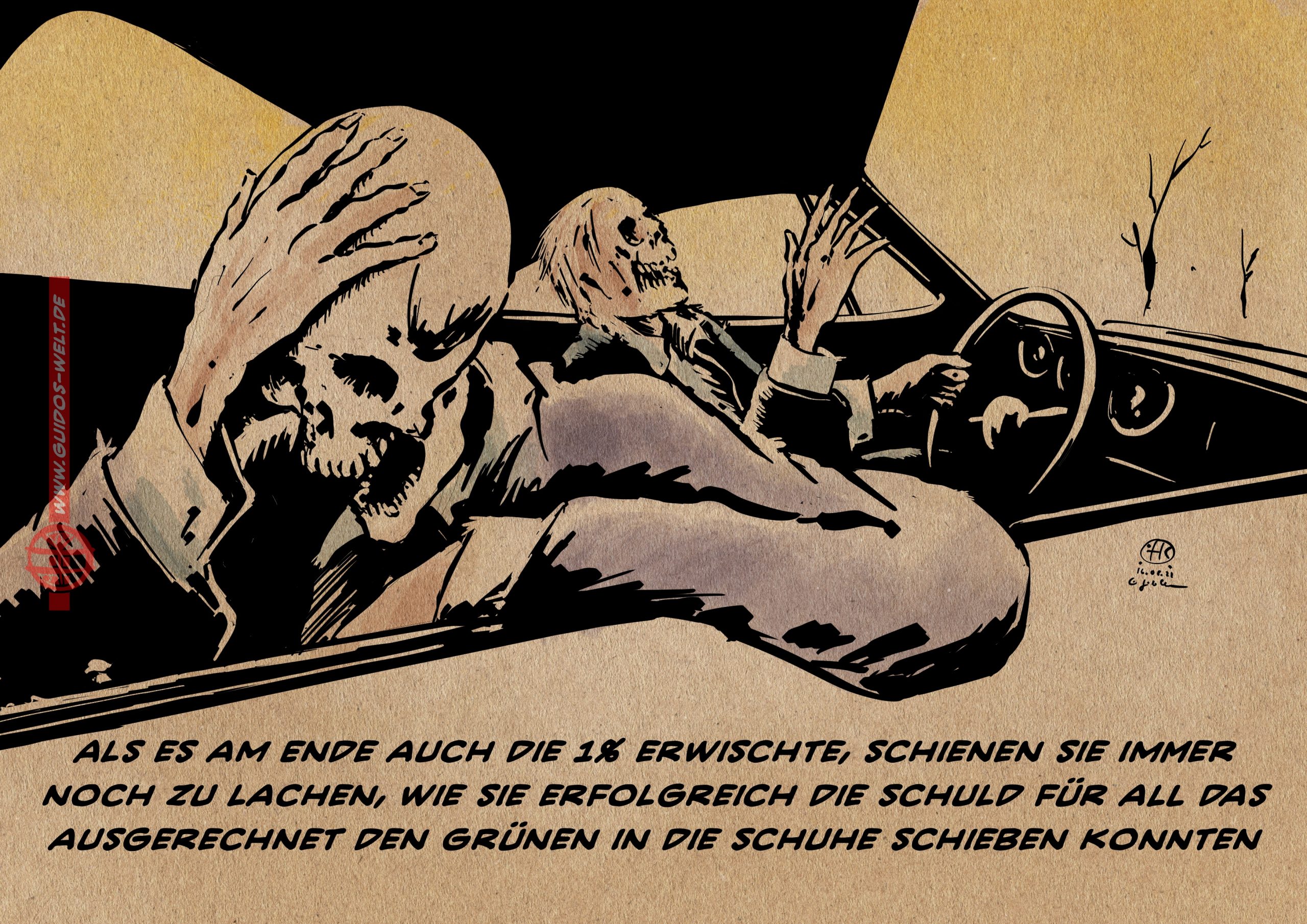 Klapperndes Gelächter