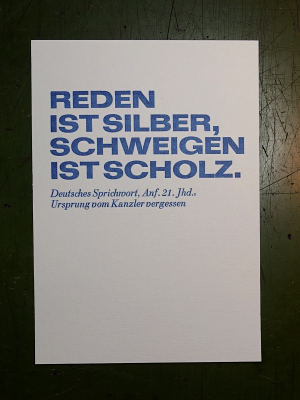 Reden ist Silber
