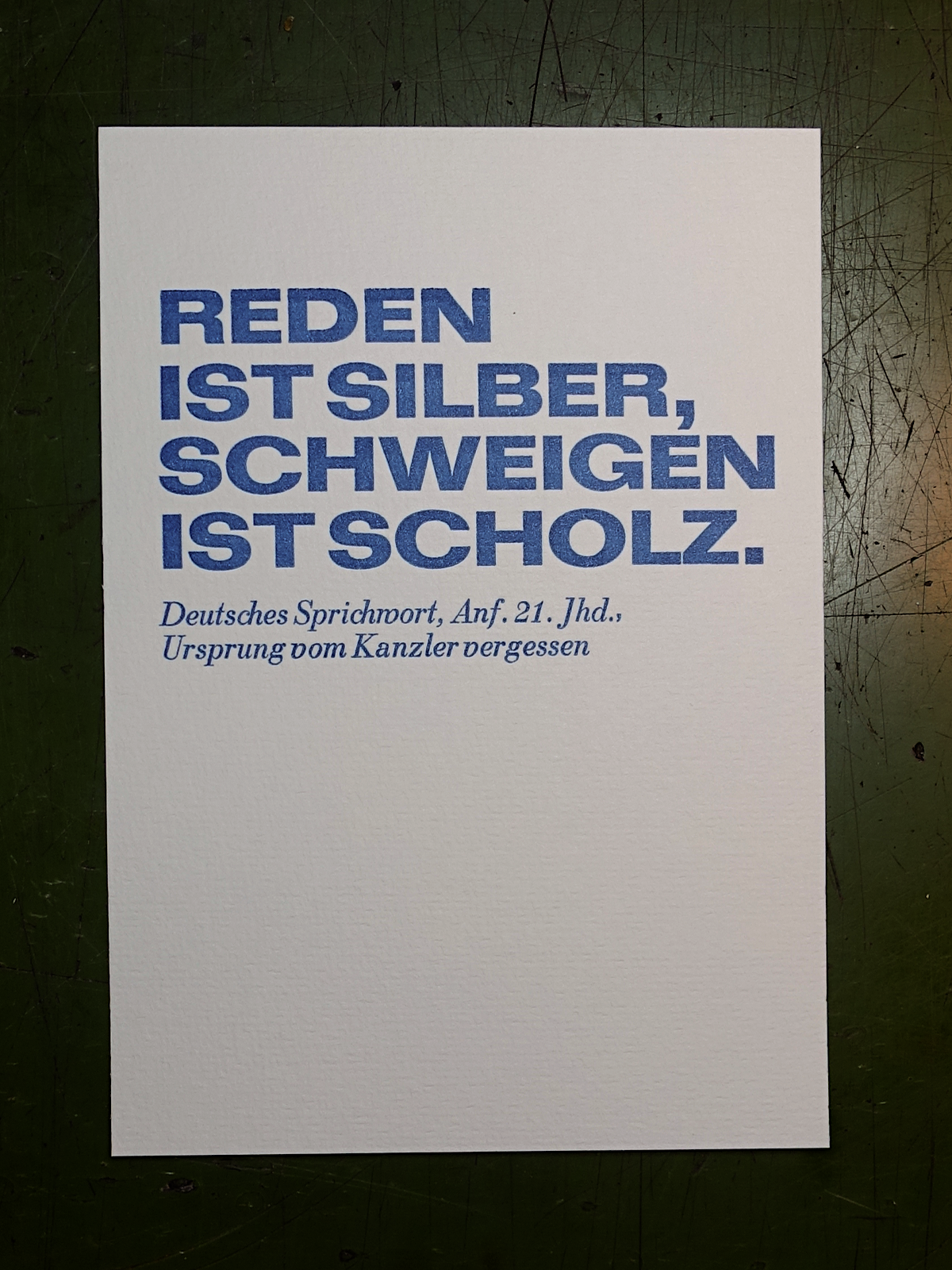 Reden ist Silber