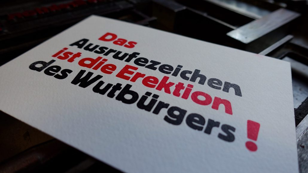 Das Ausrufezeichen