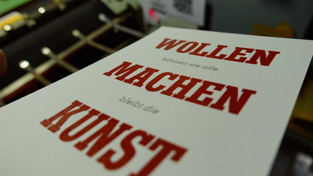 Wollen|Machen|Kunst