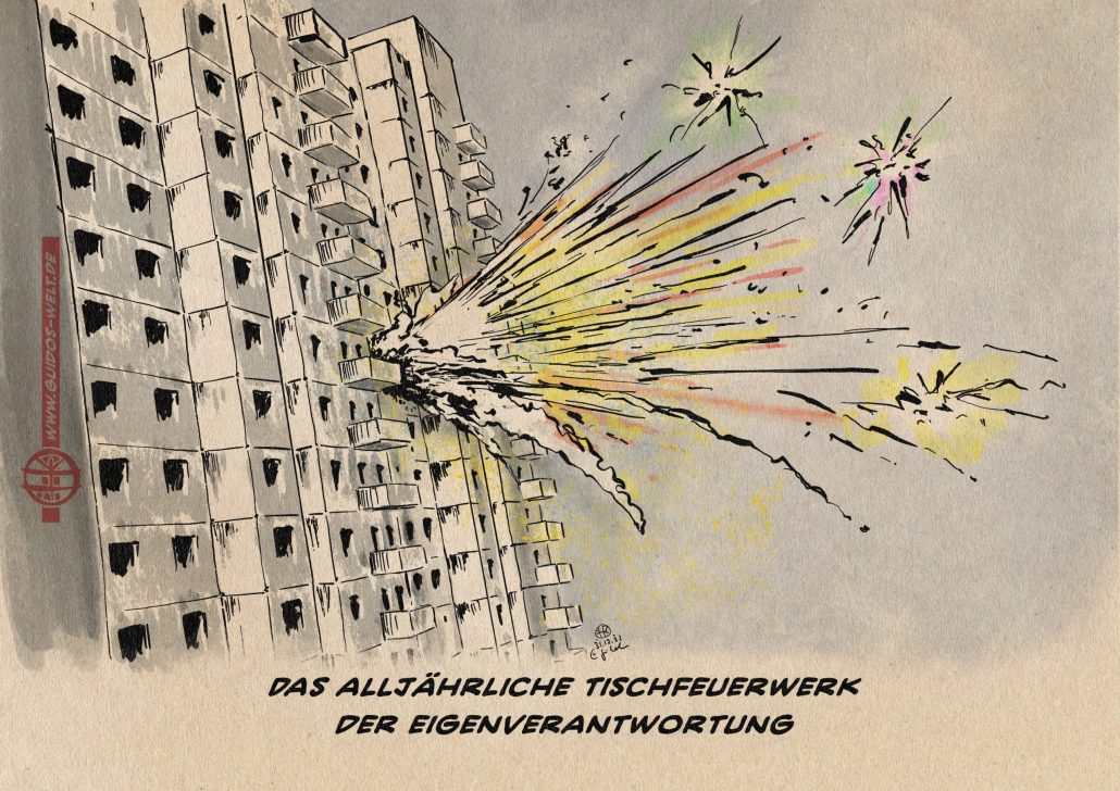 Konstruktives Tischfeuerwerk