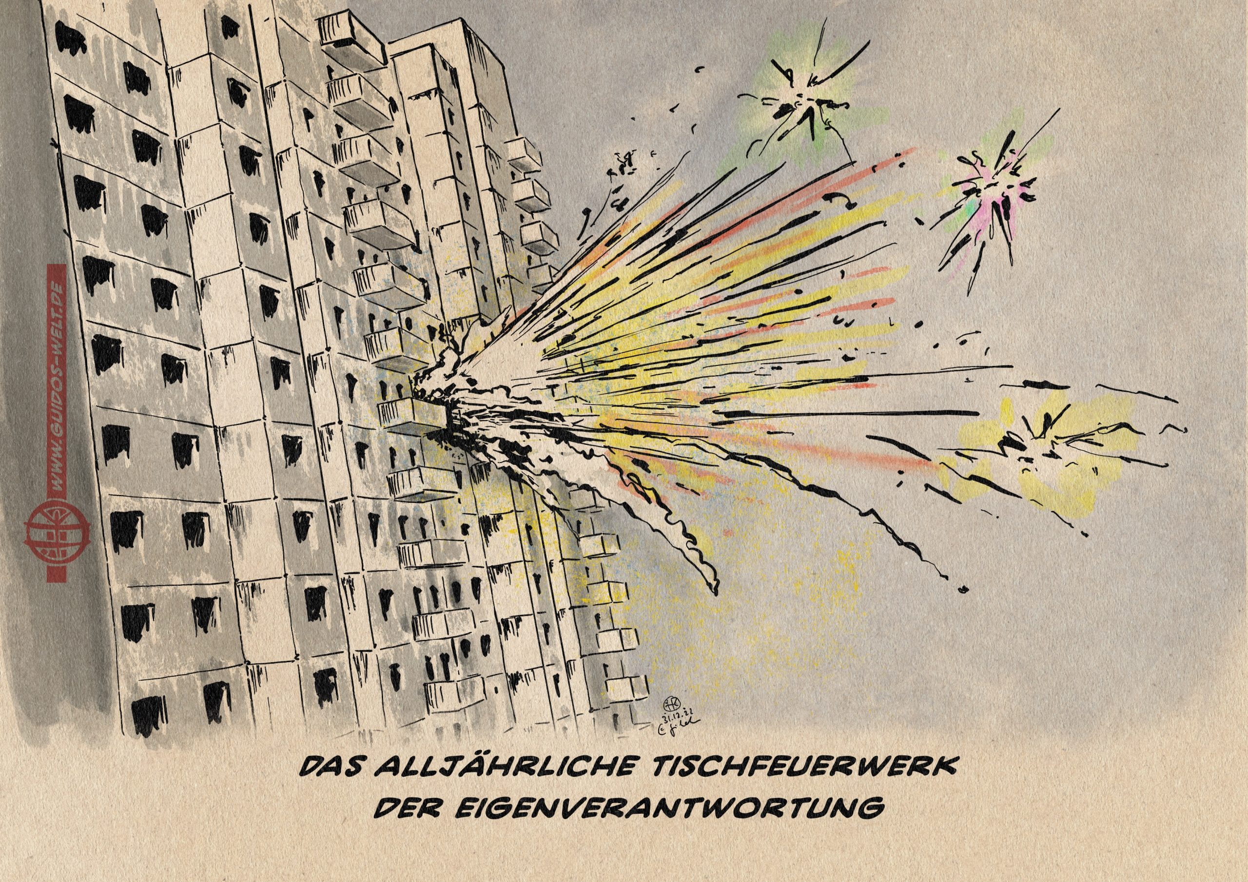 Konstruktives Tischfeuerwerk