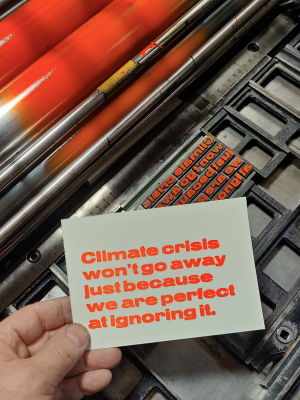 Ignoring the climatecrisis