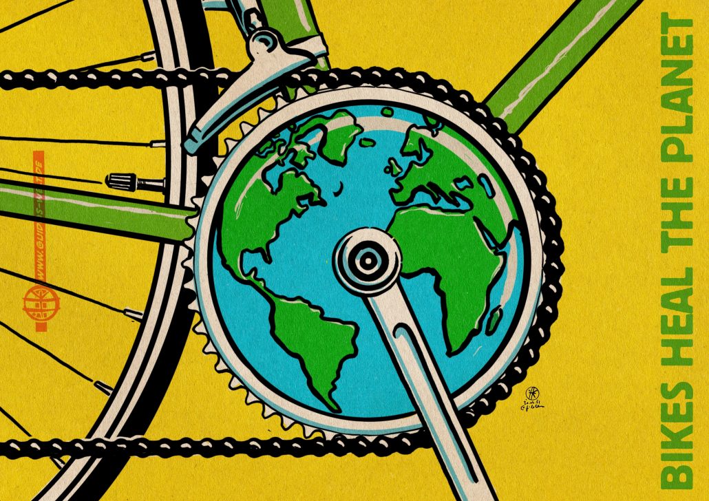 Bikes heal the planet