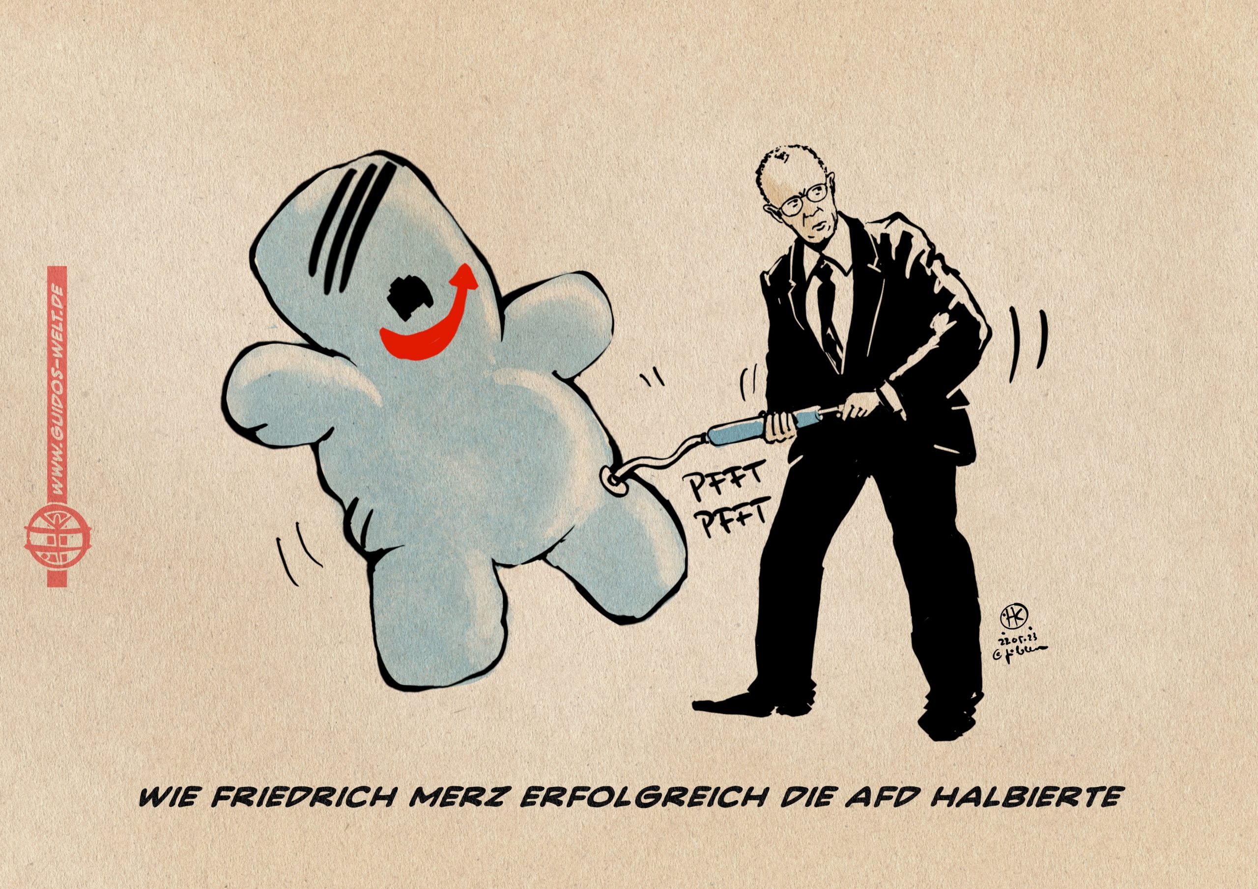 Die Halbierung (Merz-Style)