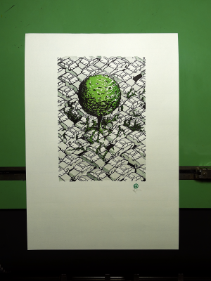"Baum" 42 x 30cm
