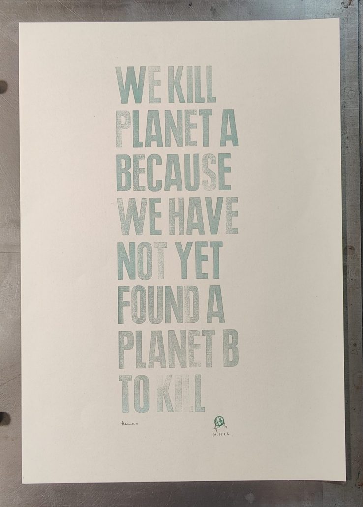 "We Kill" 42 x 30cm