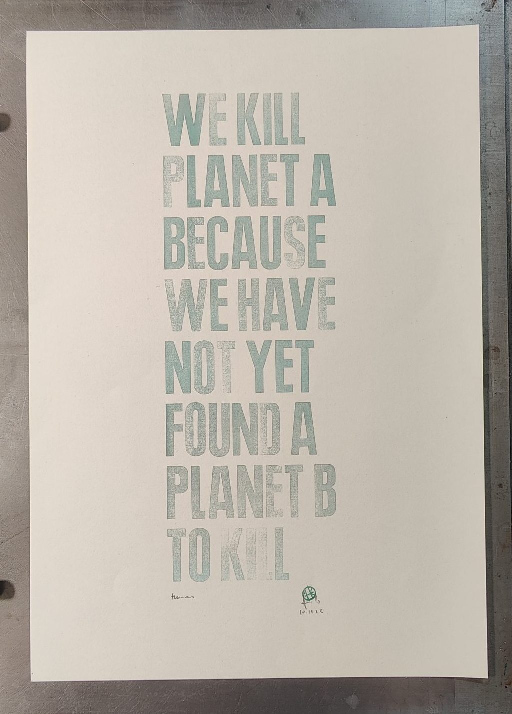 "We Kill" 42 x 30cm