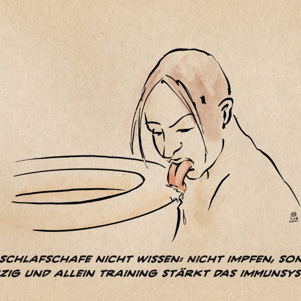 Was Schlafschafe nicht wissen: Nicht impfen, sondern einzig und allein Training stärkt das Immunsystem