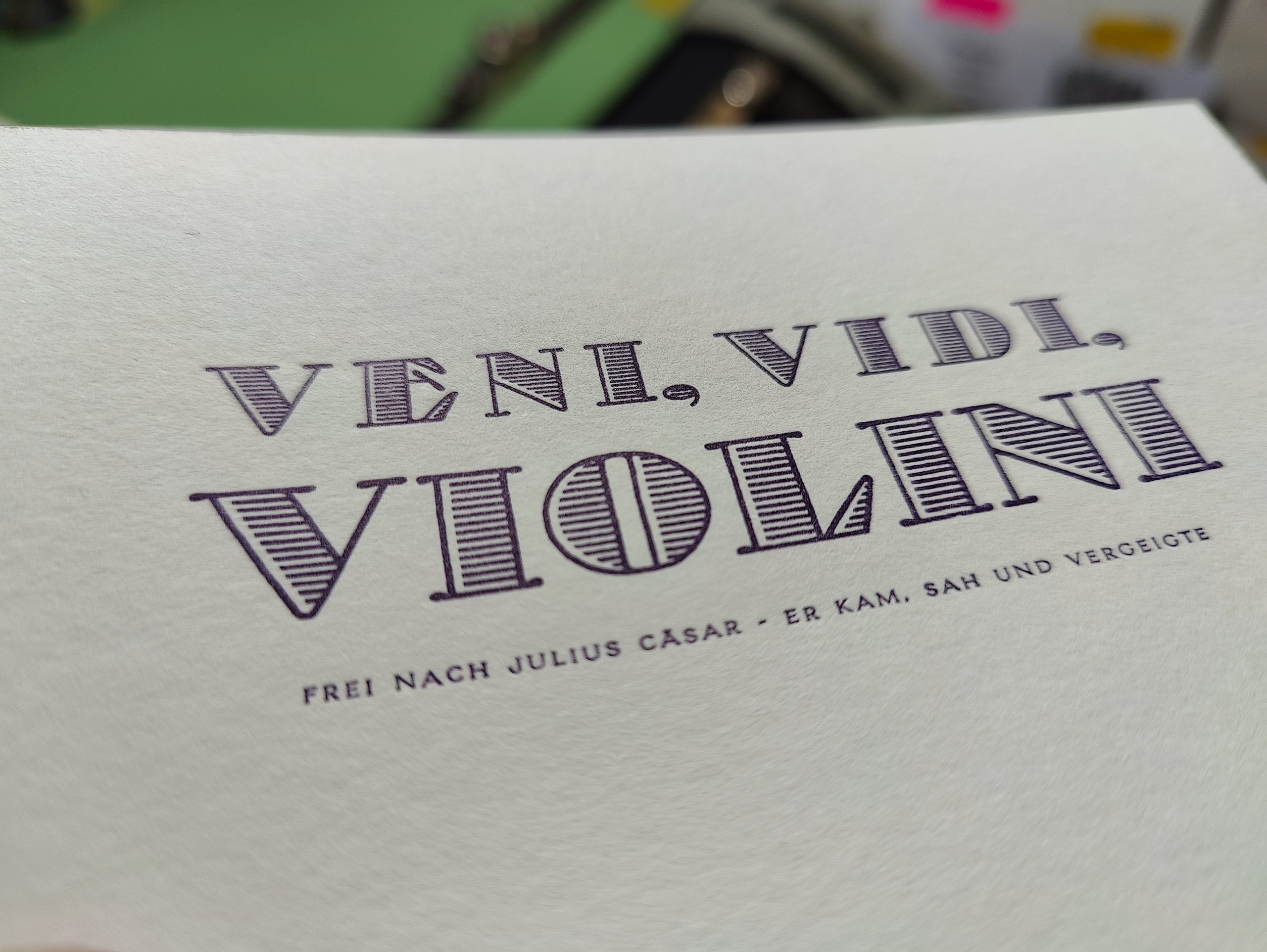 Veni, Vidi, Violini – Bild 2