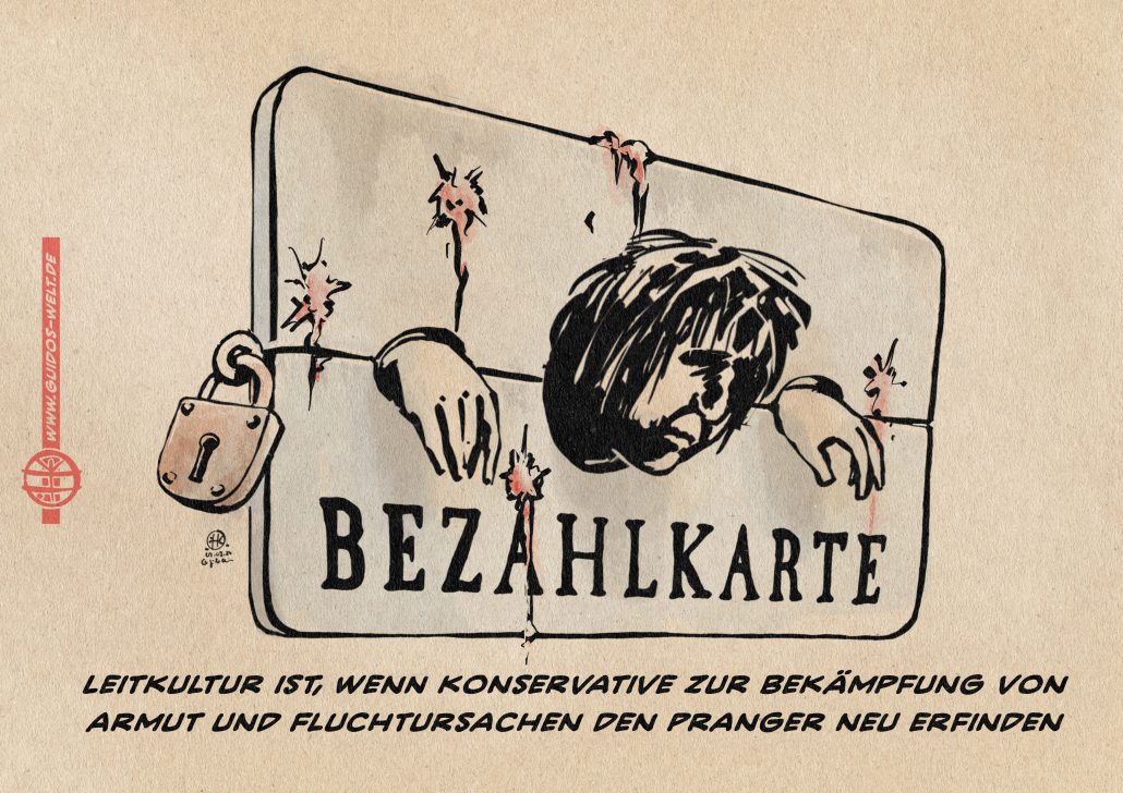 Asylanten! Arme! Volksschädlinge! Prangert Sie!