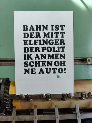Mittelfingerbahn