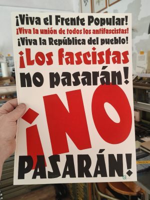 ¡NO PASÉRAN! 42 x 30cm