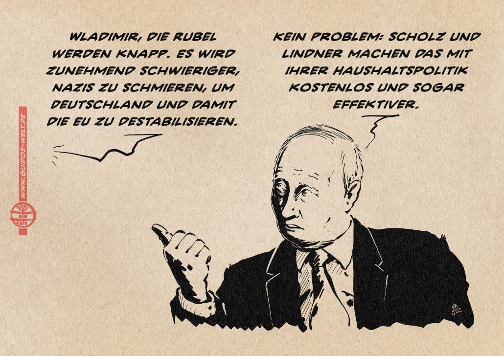 Putins helle Freude