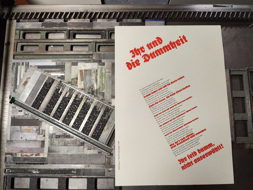 Kästner, Die Dummheit, Tag 6