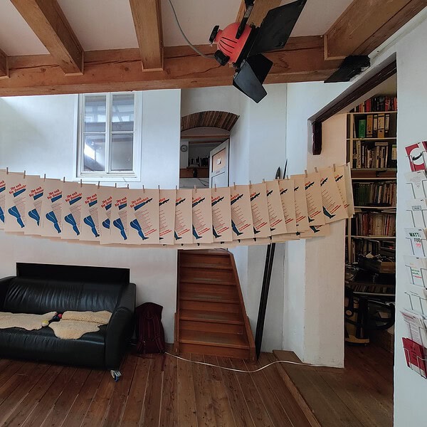 Foto Drucke auf der Trockenleine