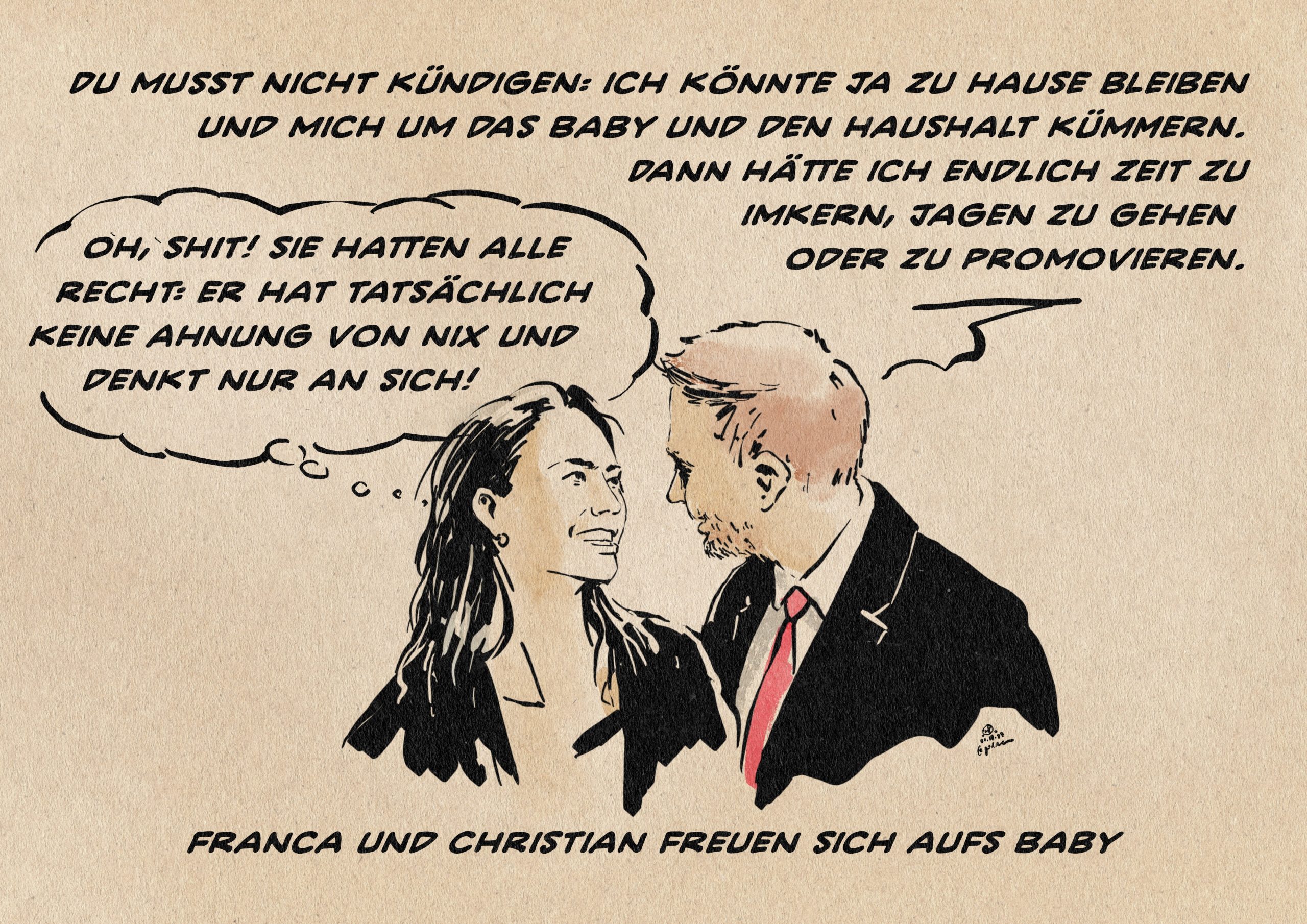 Christian wird Vater