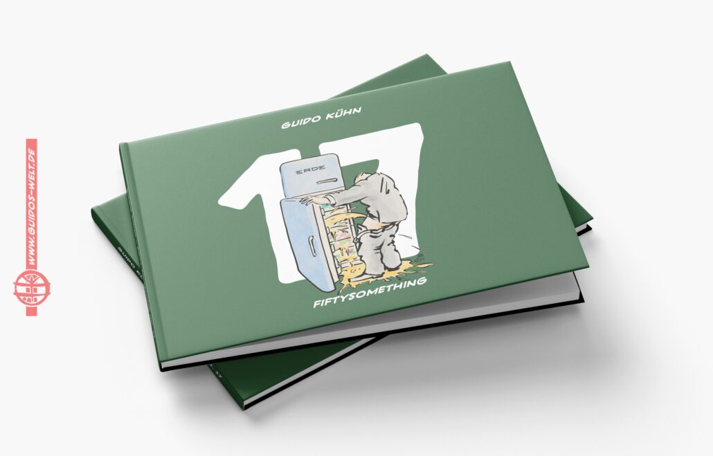 Kunstbuch mit Illustration eines Roboters, der eine T-Shirt-Designs erstellt.