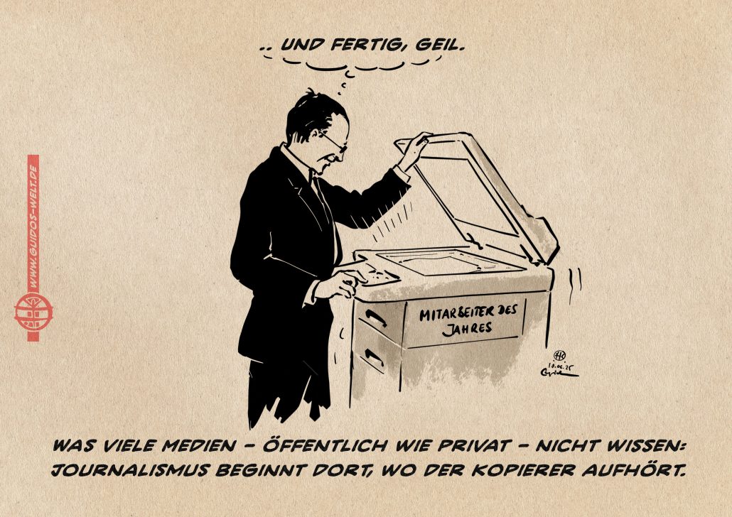 Kopierer als Redaktion