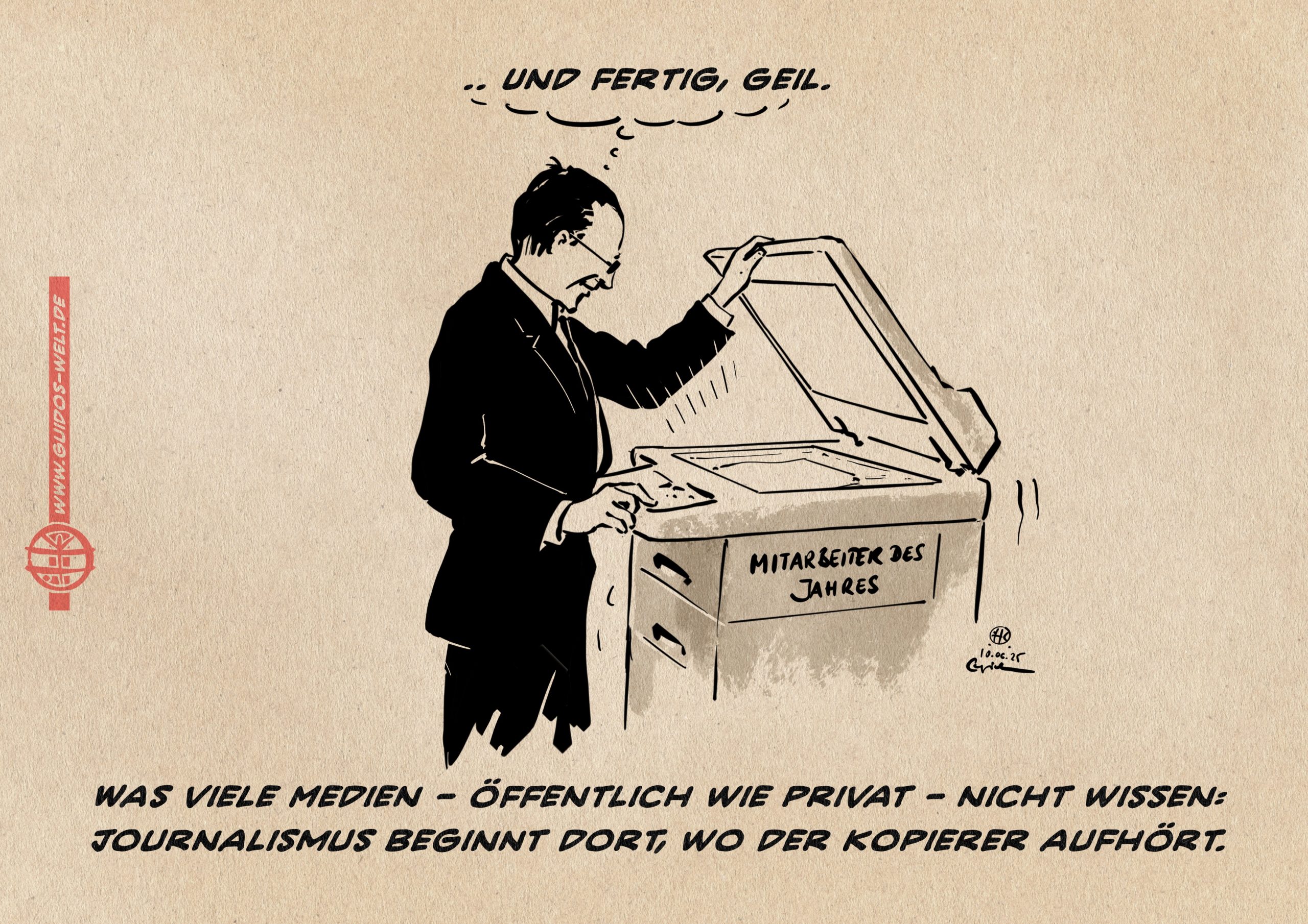 Kopierer als Redaktion