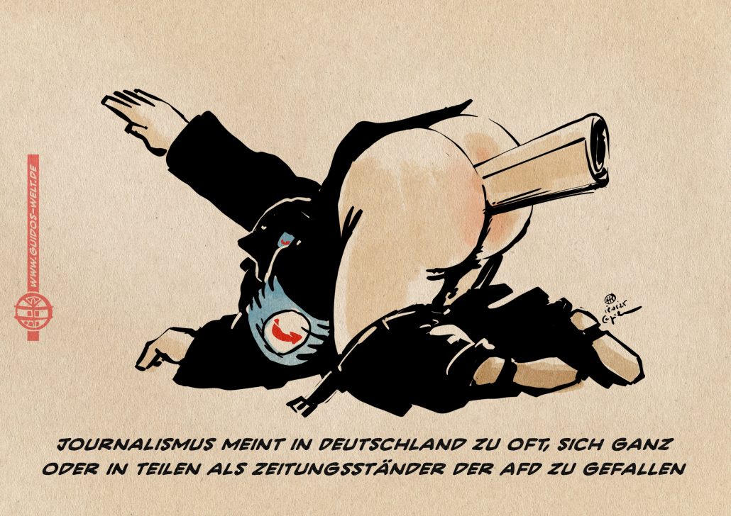 Die Zeitungsständer der AfD