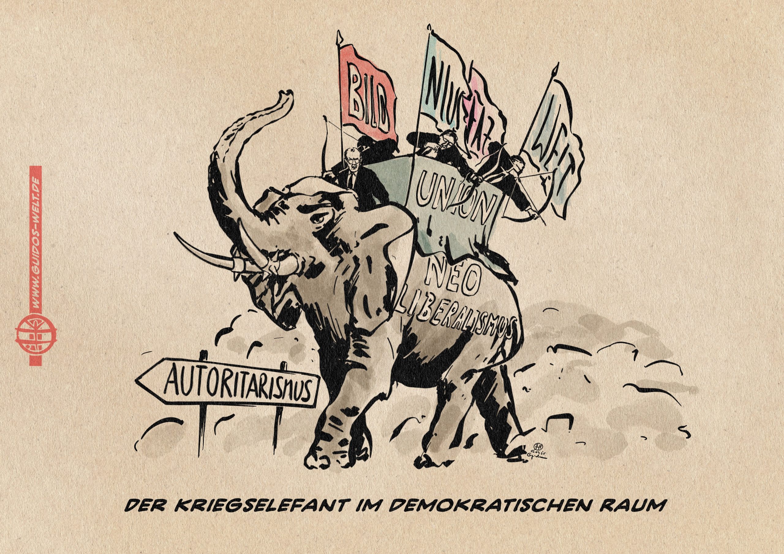 Der Kriegselefant im Raum