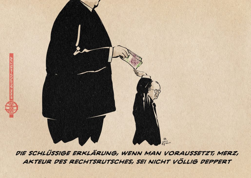 Nehmen wir mal an Merz weiß, was er tut.