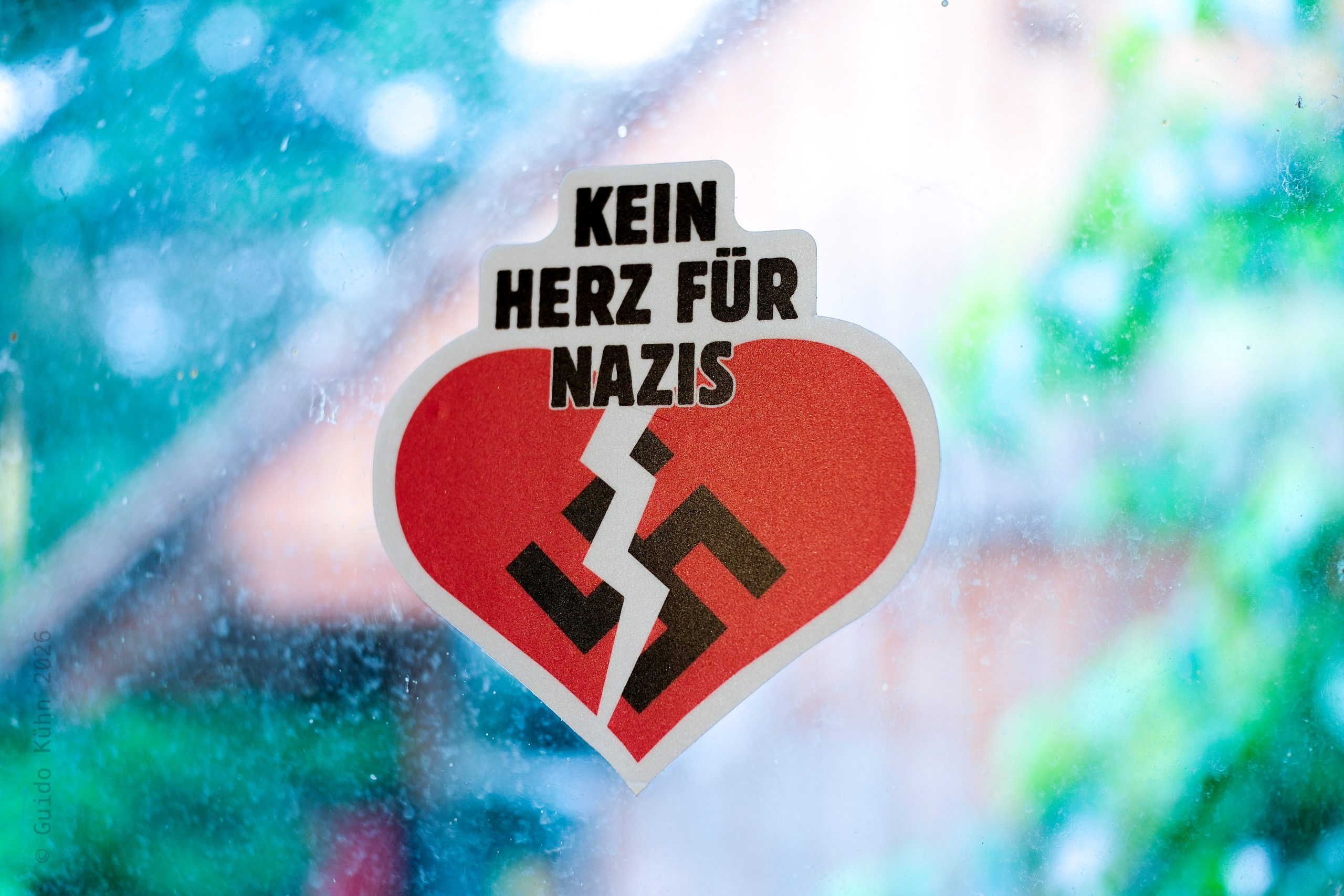 Aufkleber "Kein Herz für Nazis"